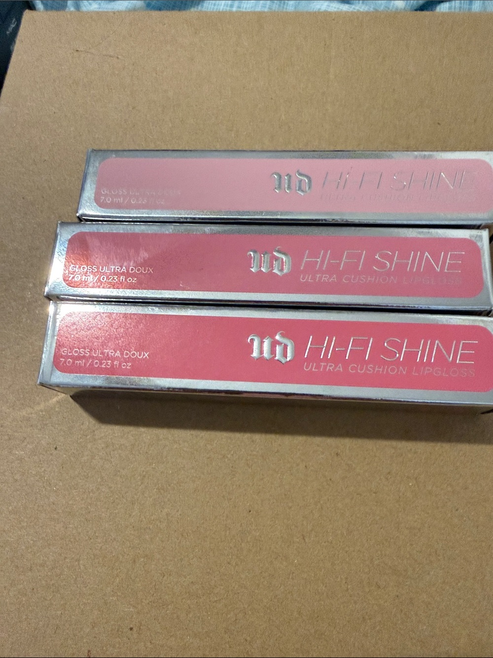 Urban Decay Hi‑Fi Shine Ultra Cushion Lipgloss Trio - Pink